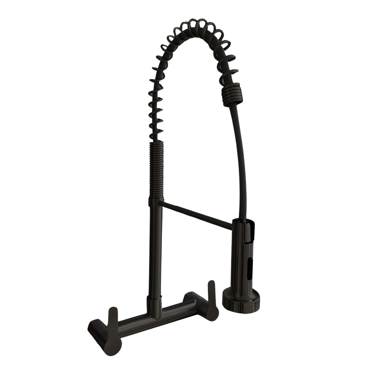 GENERICO - Grifo Mezcladora de Pared en Acero 304 Negro Mate