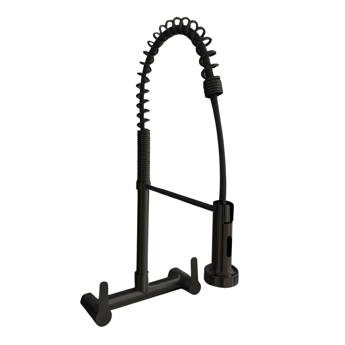 GENERICO - Grifo Mezcladora de Pared en Acero 304 Negro Mate