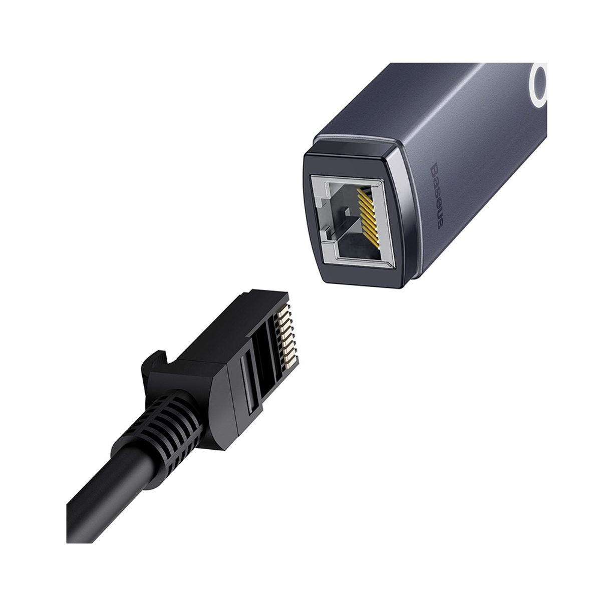 BASEUS - Adaptador Tipo-C a Puerto Lan RJ45 1000 Mbps, Baseus