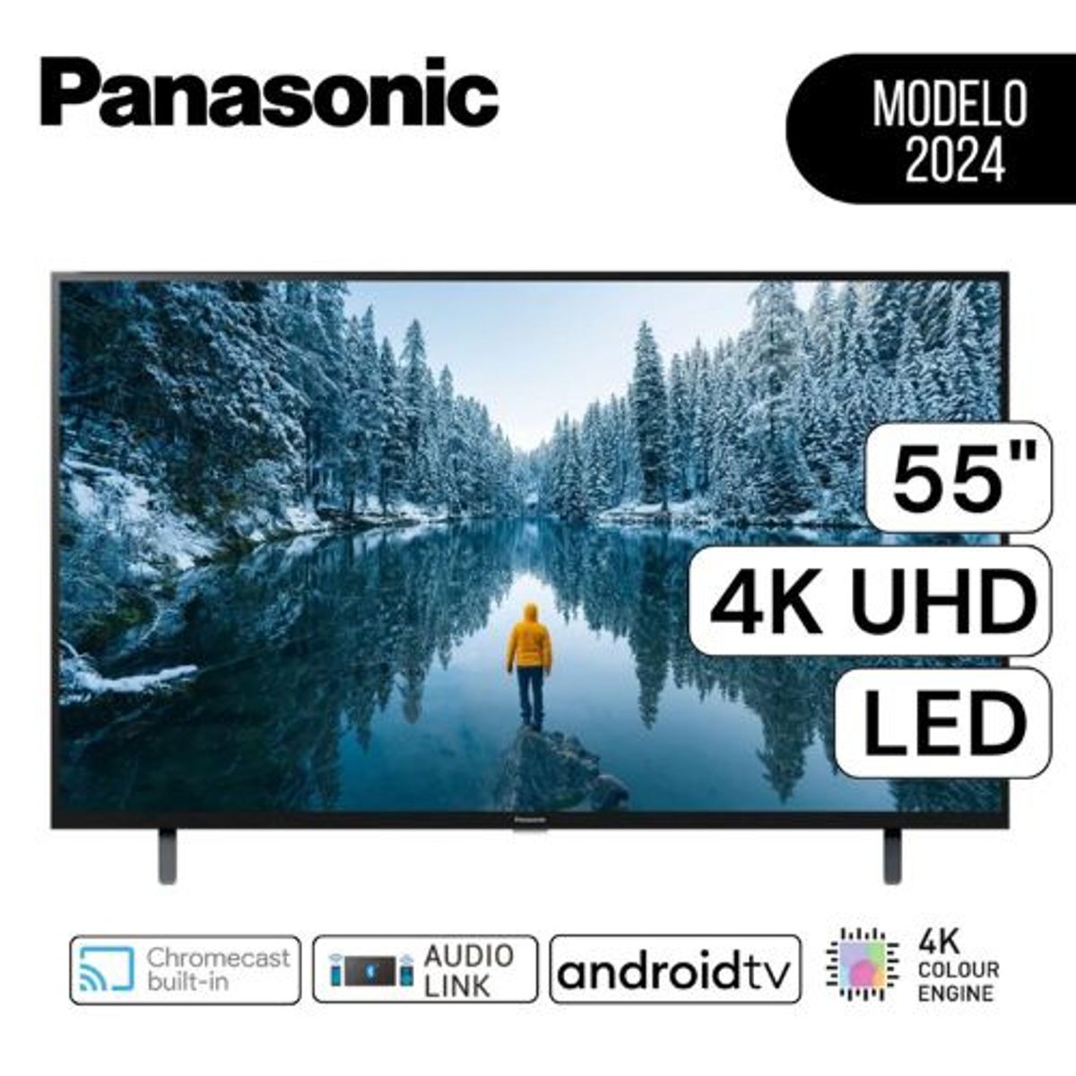 PANASONIC - Televisor Panasonic Smart  55"  Pulg. 4K UHD LED TC-55MX700P- Negro