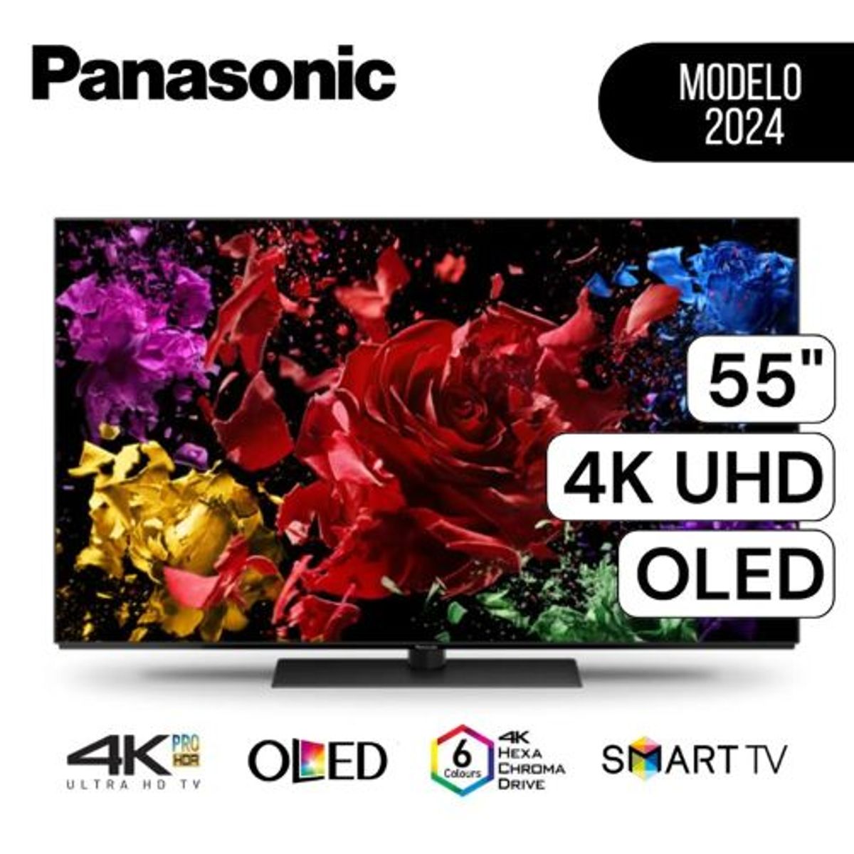 PANASONIC - Televisor Panasonic Smart TV 55 Pulg 4K UHD OLED TC-55FZ950W - Negro