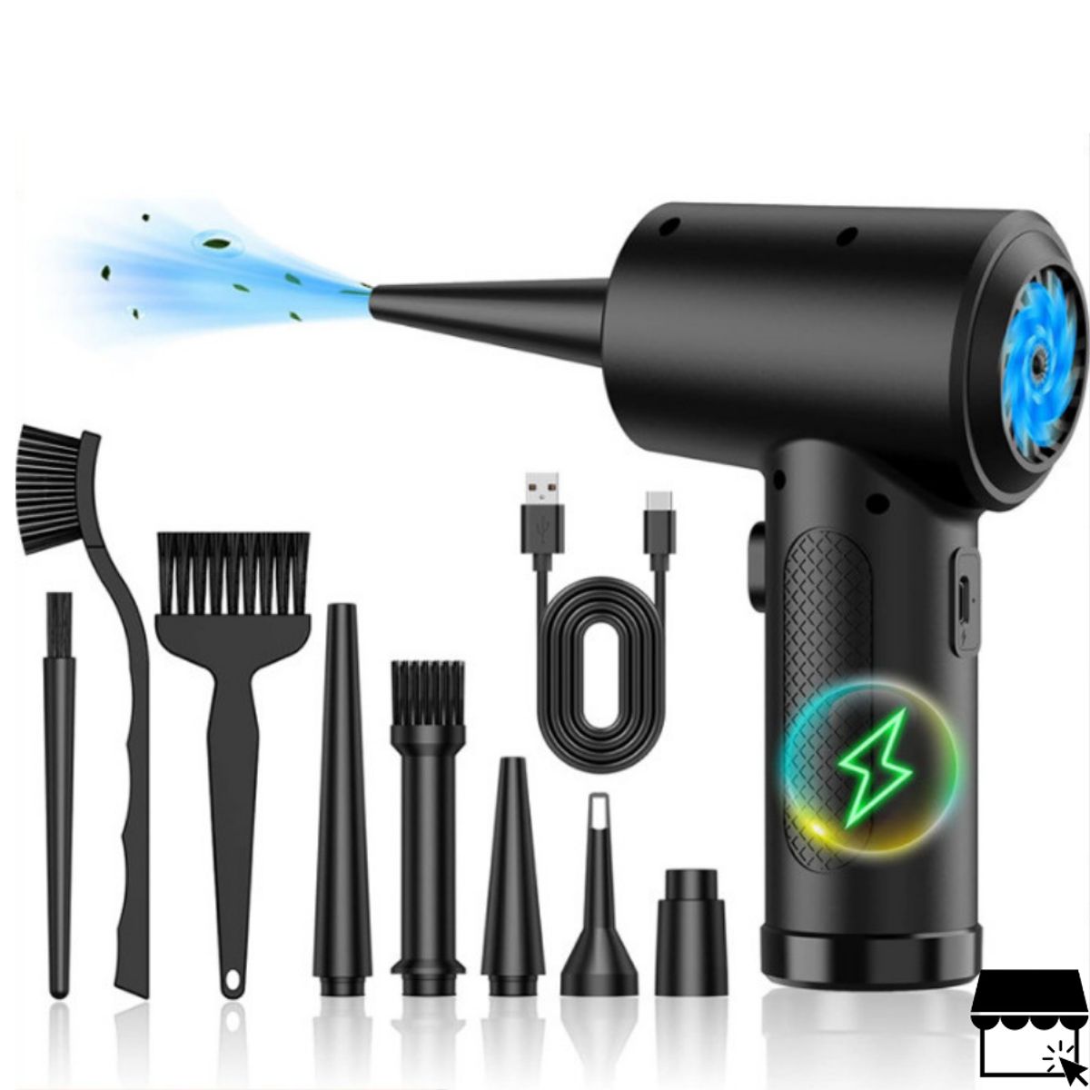 GENERICO - Pistola soplador de aire comprimido inalámbrico para PC, Laptop, Auto, Teclado, Parrillas y mas