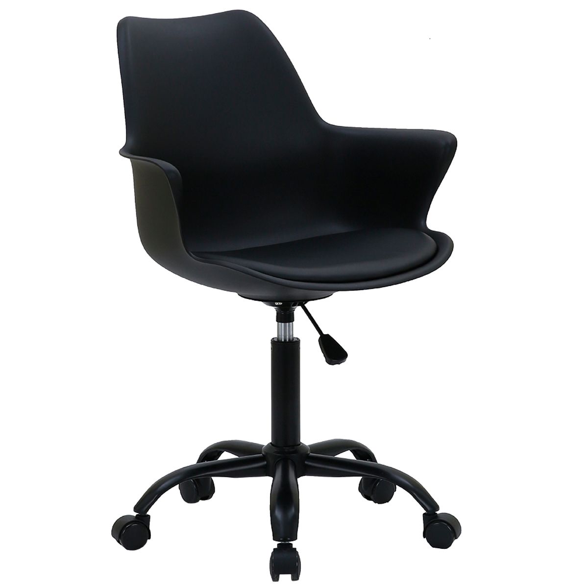 KOMSUM - Silla de Oficina Giratoria Base de Acero Komsum Napoles Negro