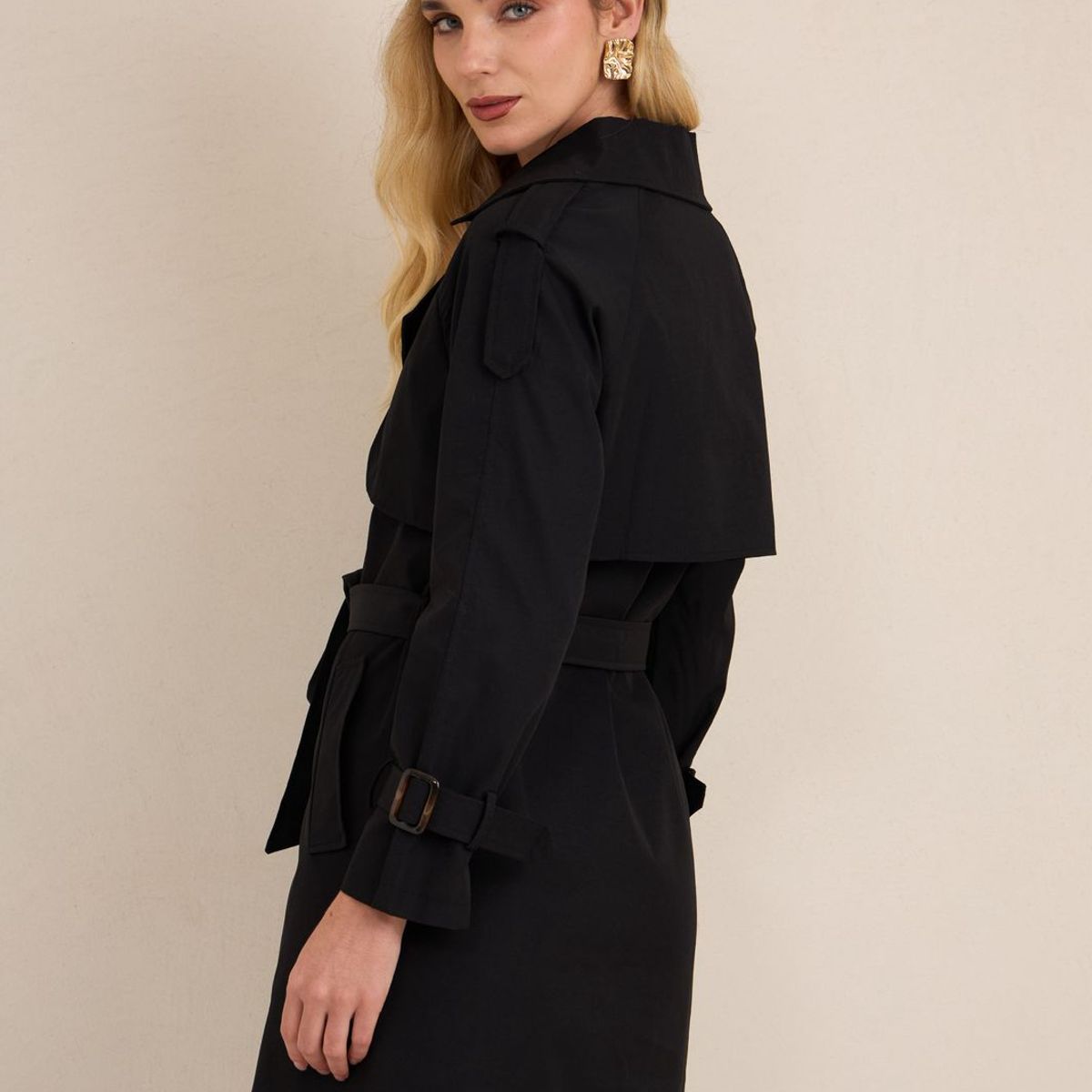 AMARELLY - TRENCH ESTILO GABARDINA PARA DAMA SOFIA