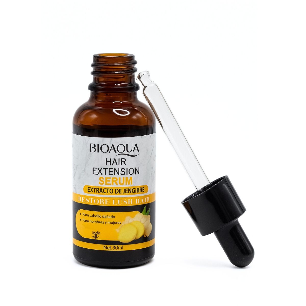 BIOAQUA - Hair Extension Serum Bioaqua 30ml Tratamiento Capilar Jengibre