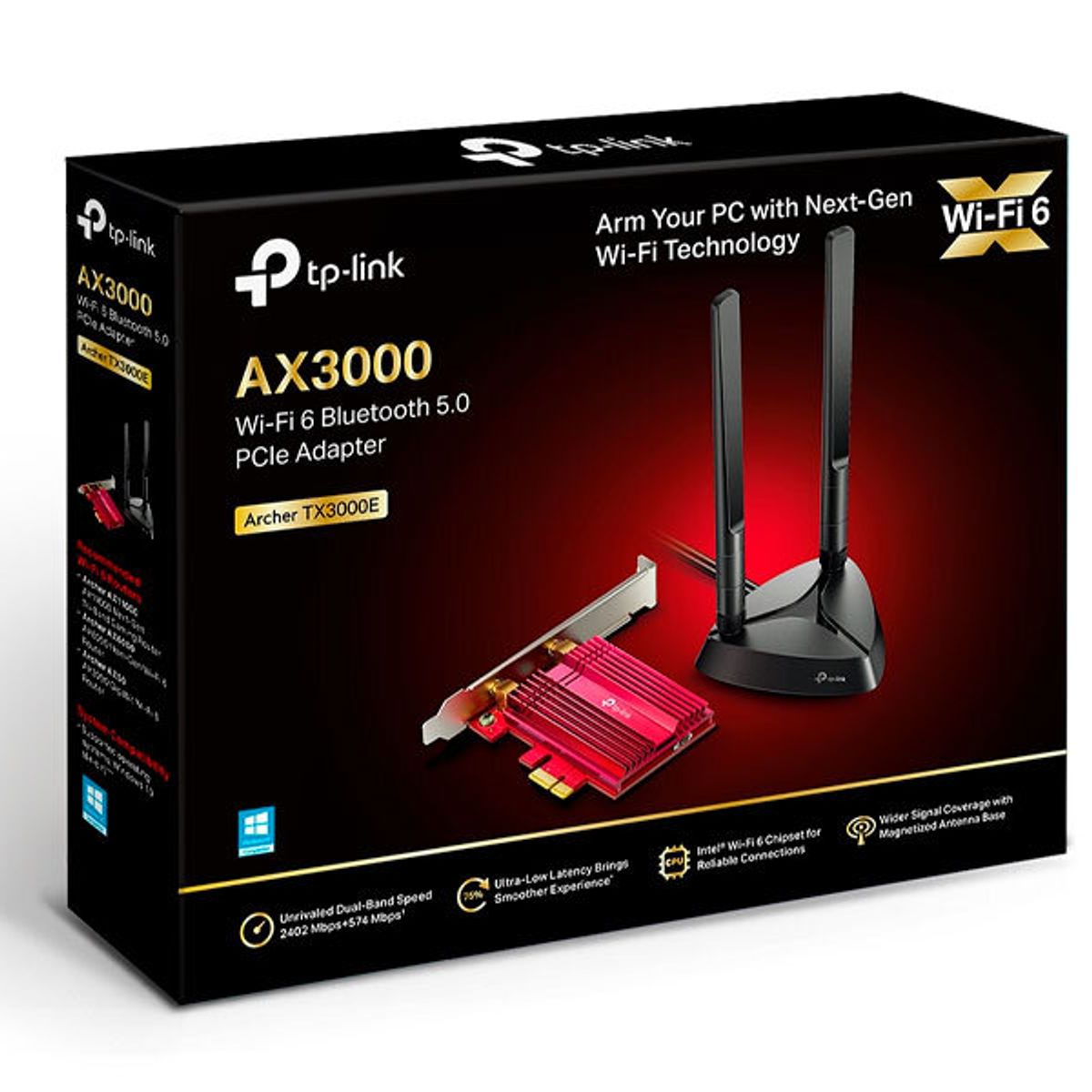 TP LINK - Tarjeta de red inalámbrica TP-LINK AX3000 PCI Express con Bluetooth