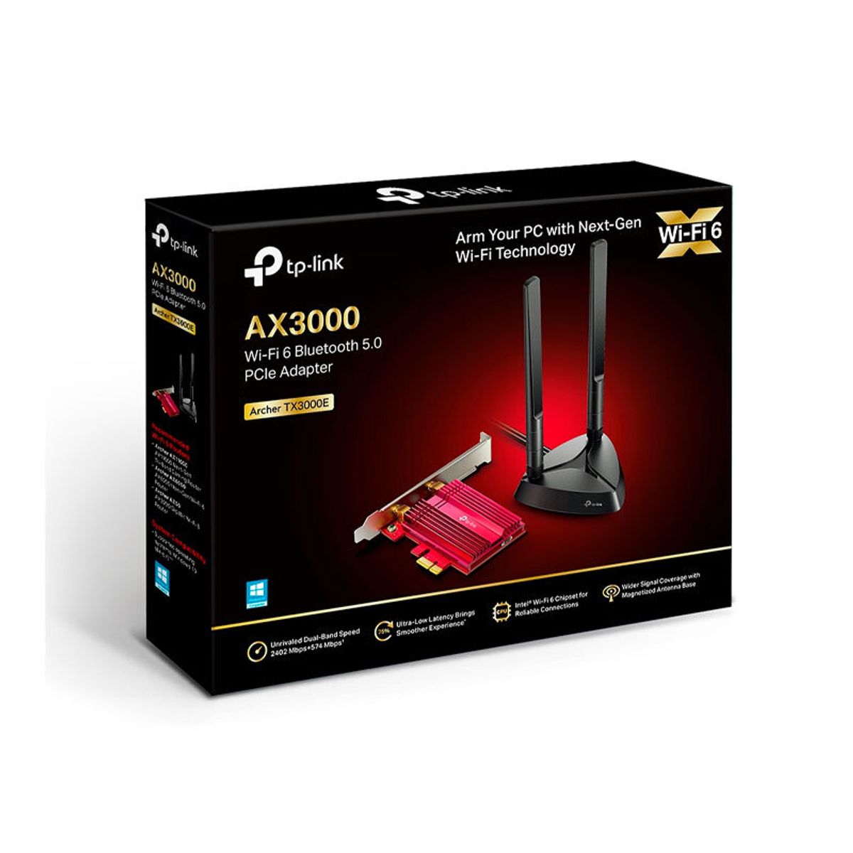 TP LINK - Tarjeta de red inalámbrica TP-LINK AX3000 PCI Express con Bluetooth