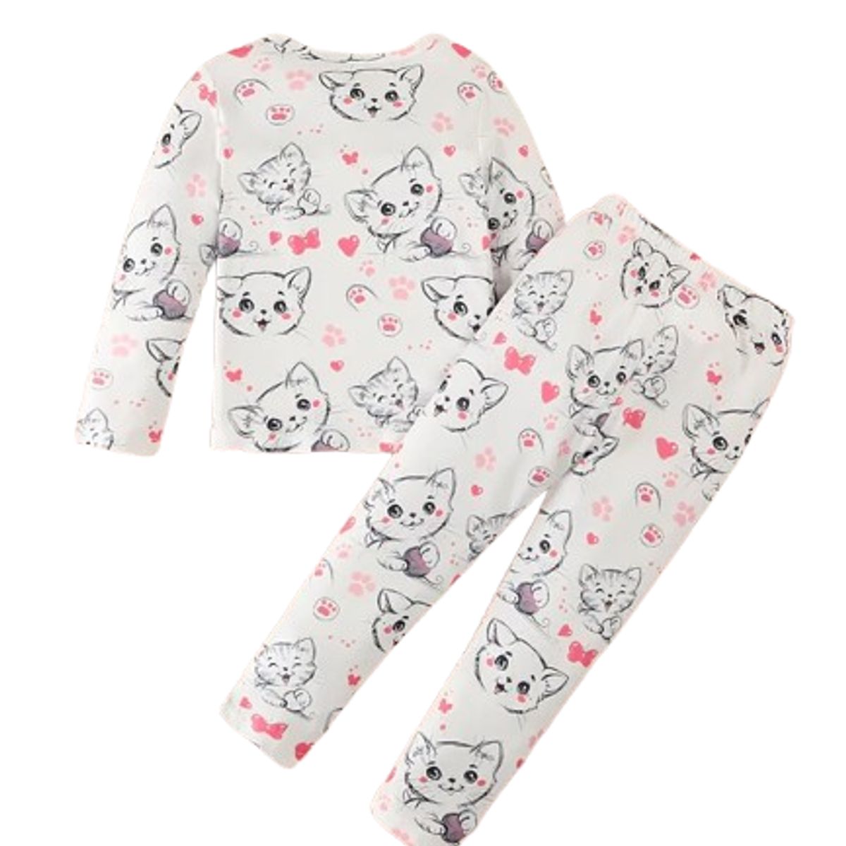 GENERICO - Pijama de dos piezas niña 130 cm de altura