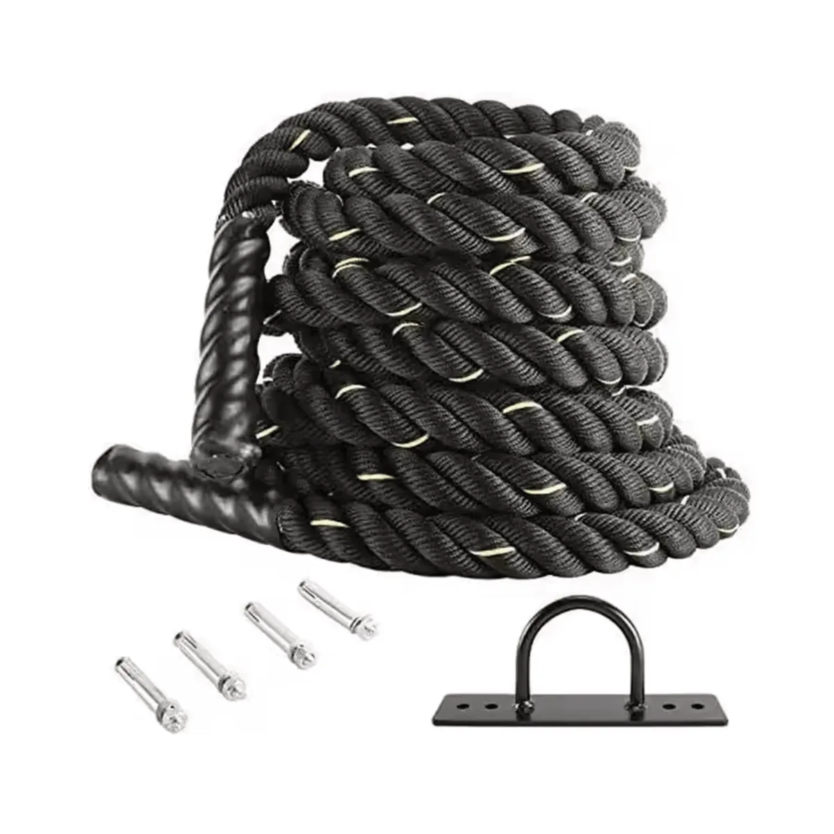 REAL FITNESS PERU - Soga de crossfit 15 y 9mt + soporte de pared