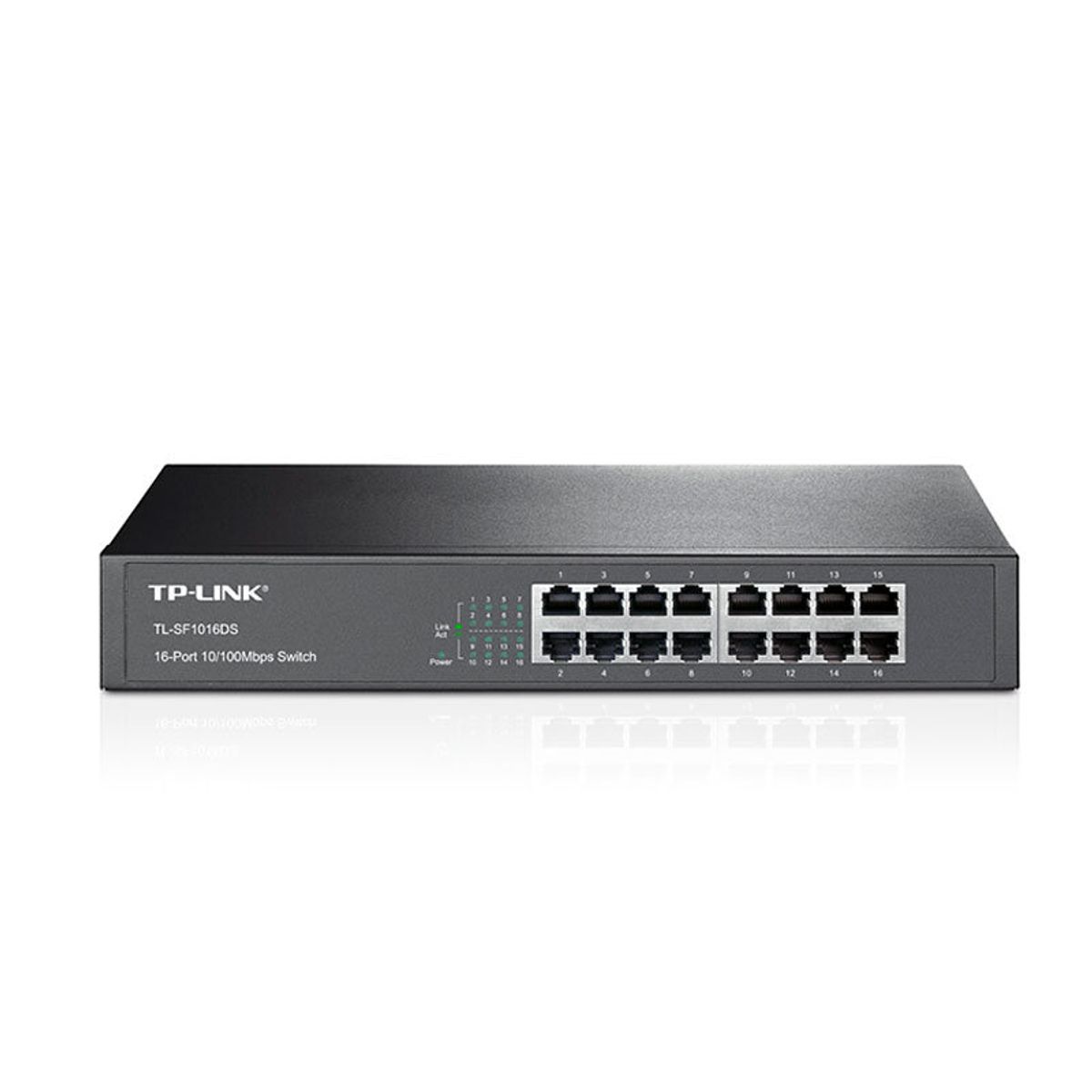 TP LINK - CONMUTADOR TP-LINK DE 16 PUERTOS 10/100 TL-SF1016DS PARA RACK 19