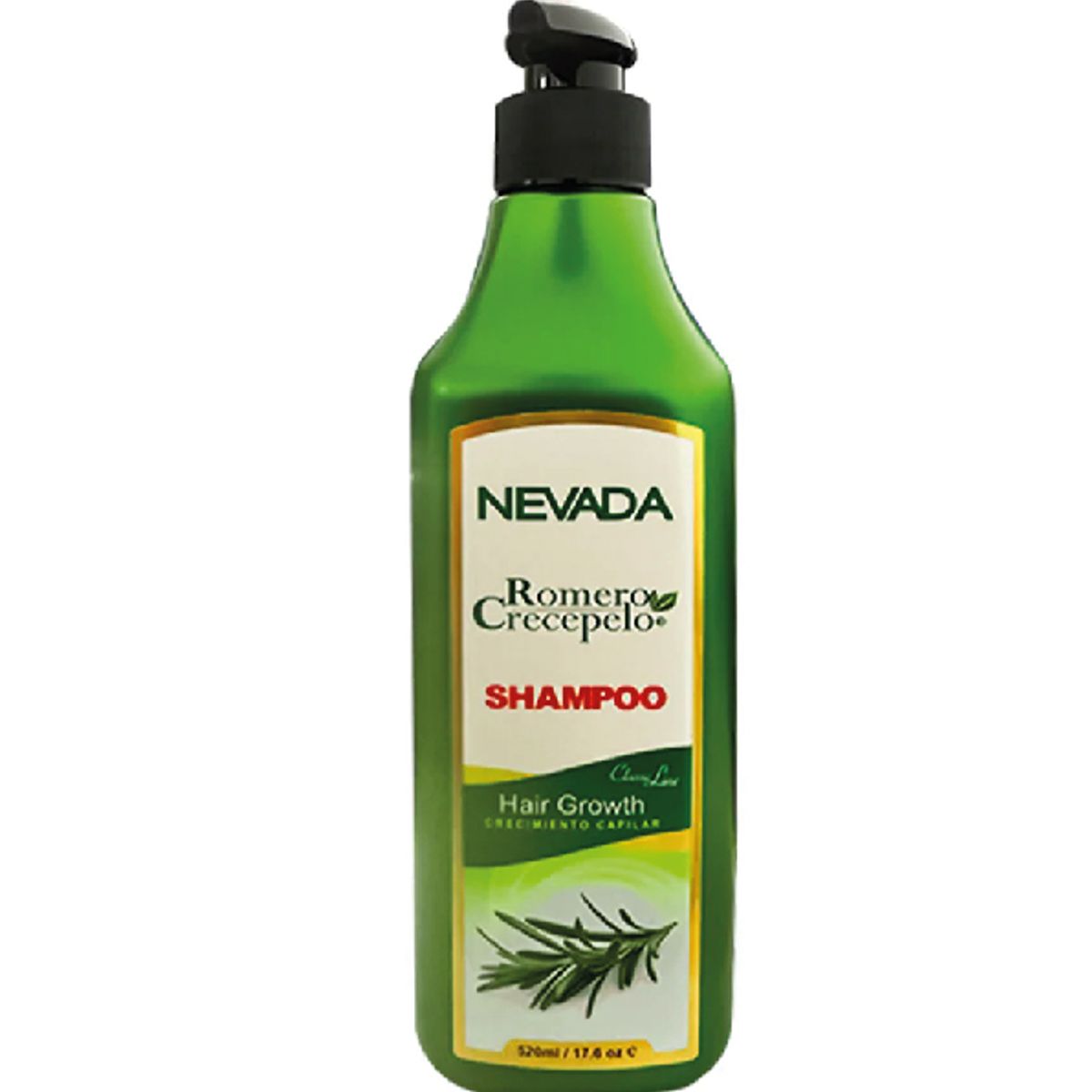 NEVADA NATURAL PRODUCTS - Shampoo Crecimiento Capilar de Romero Crecepelo Nevada 520ml