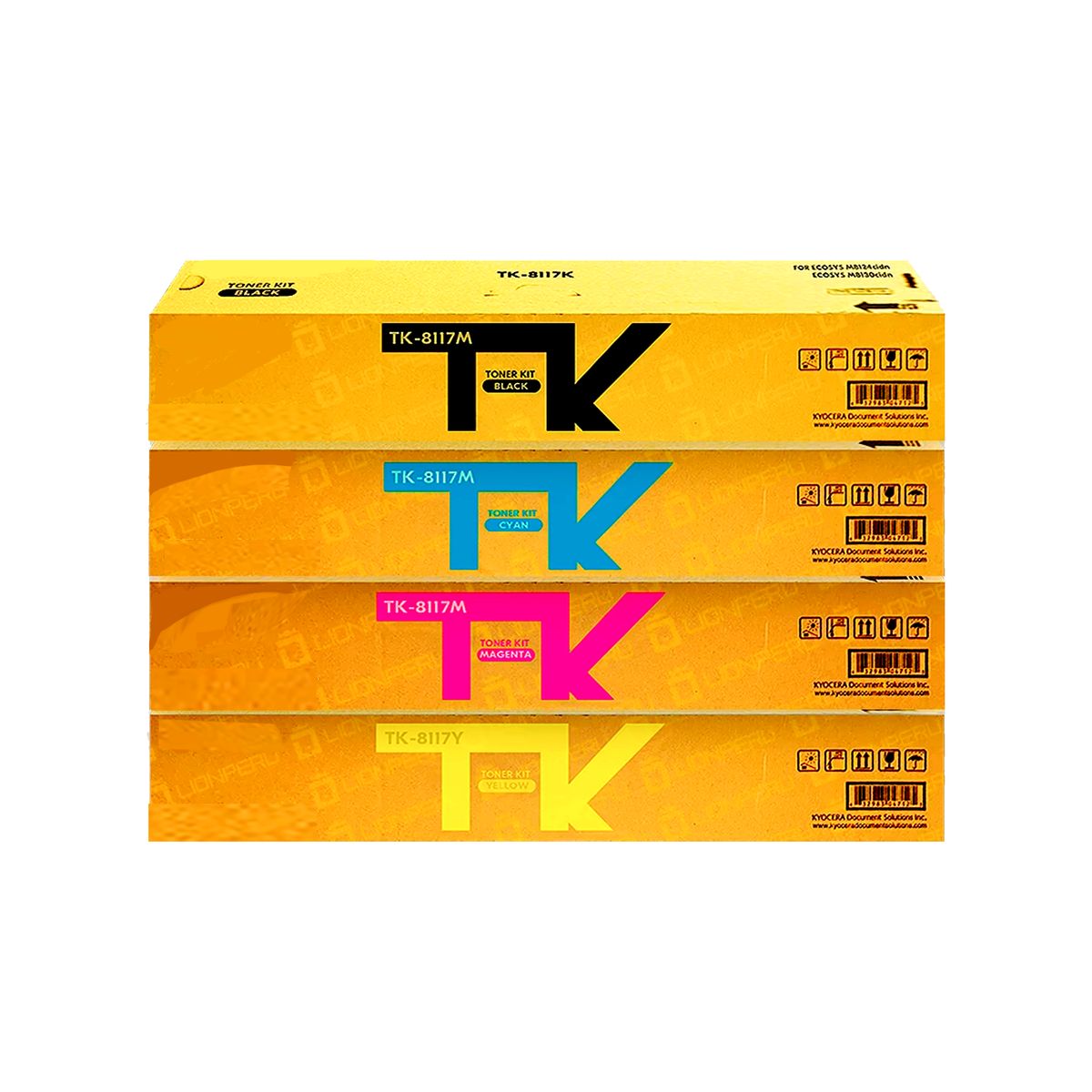 GENERICO - Kit de Toner Ecosys M8124cidn M8130cidn TK-8117
