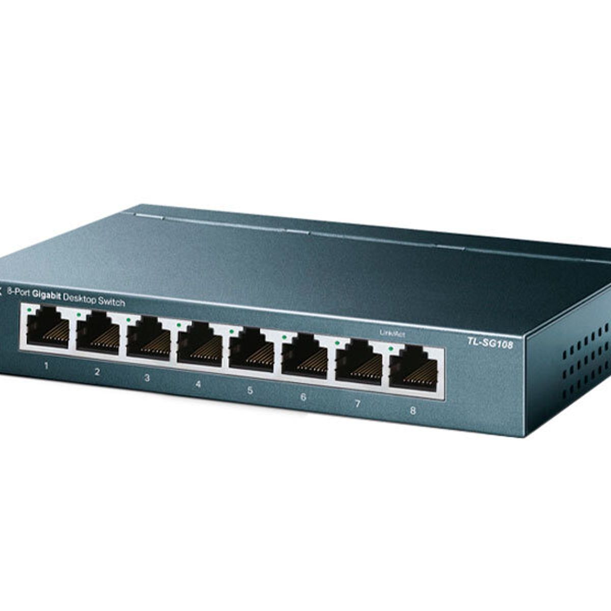 TP LINK - CONMUTADOR TP-LINK TL-SG108 GIGABIT 8PTOS