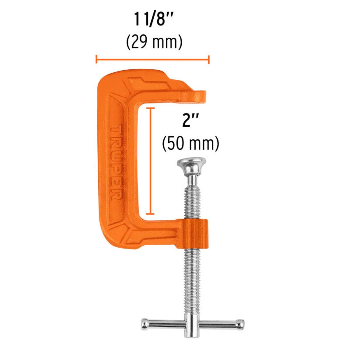 TRUPER - Prensa 2 de hierro dúctil para carpintería Truper - 17659