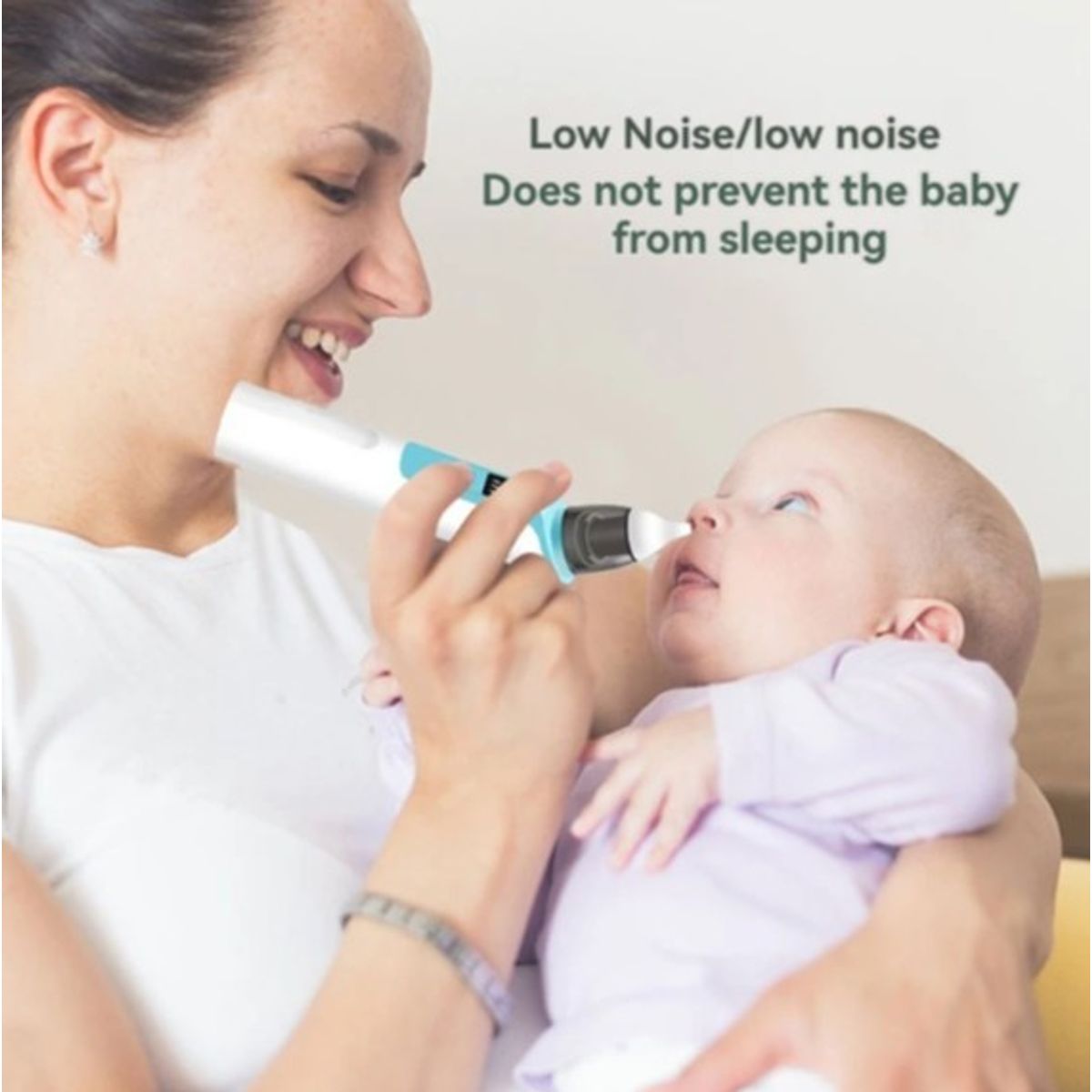 GENERICO - Aspirador nasal eléctrico recargable para bebés