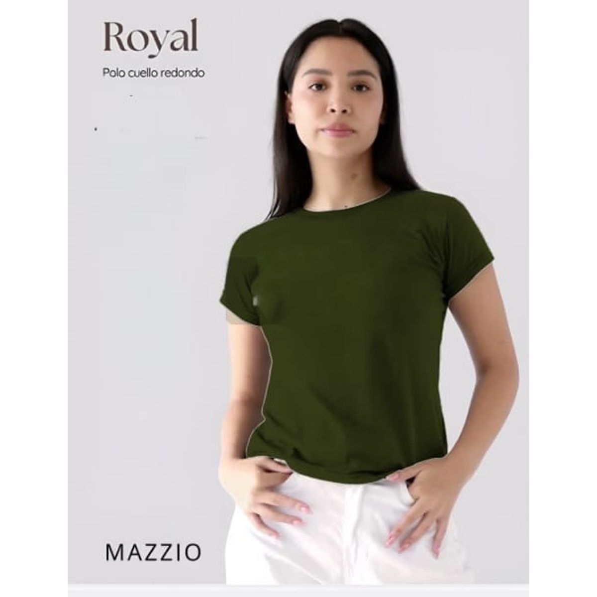 GENERICO - Polo Mujer Cuello Redondo Algodón