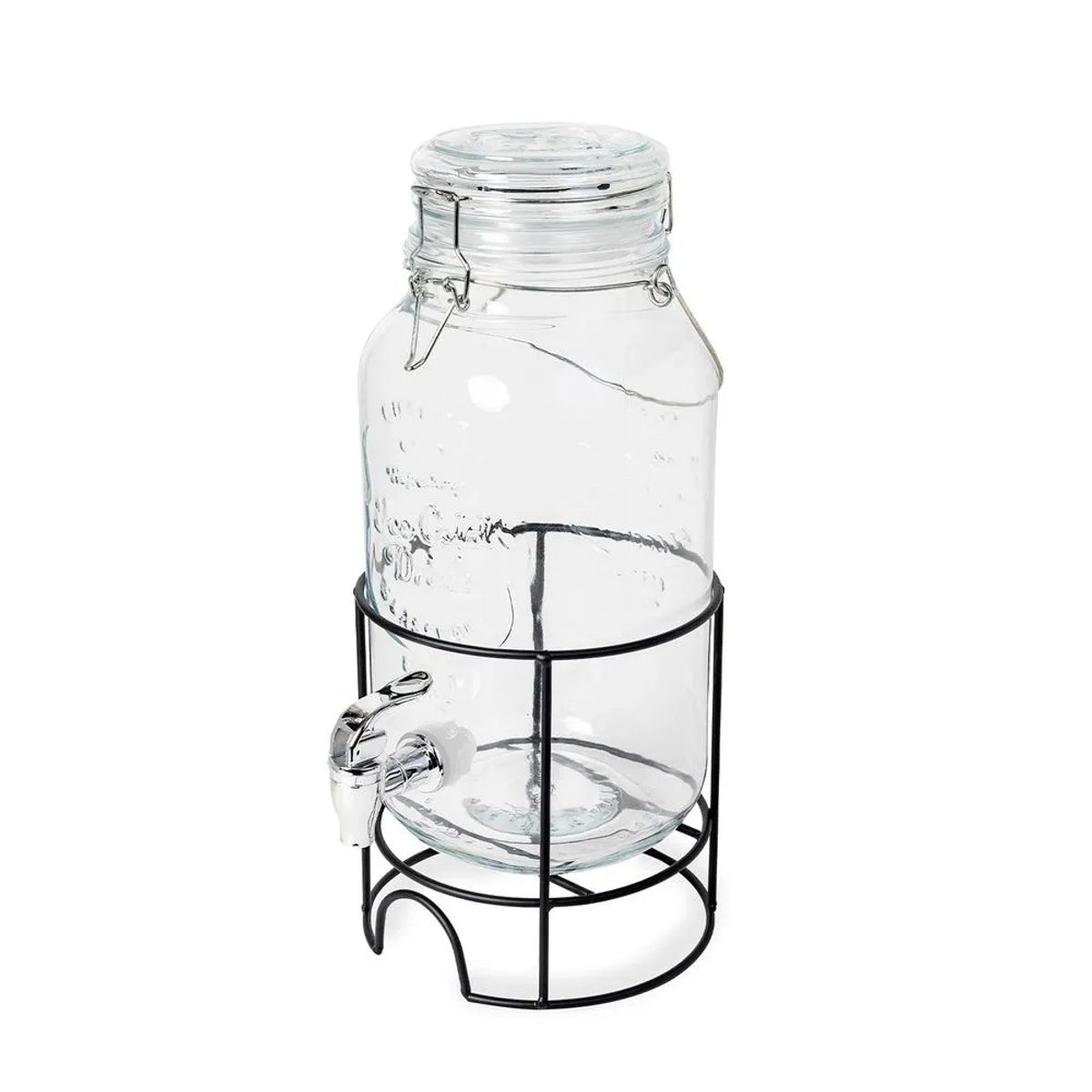 ICHIMATSU - Dispensador De Vidrio 3.8 L T/ Hermet. Con Rack Base.