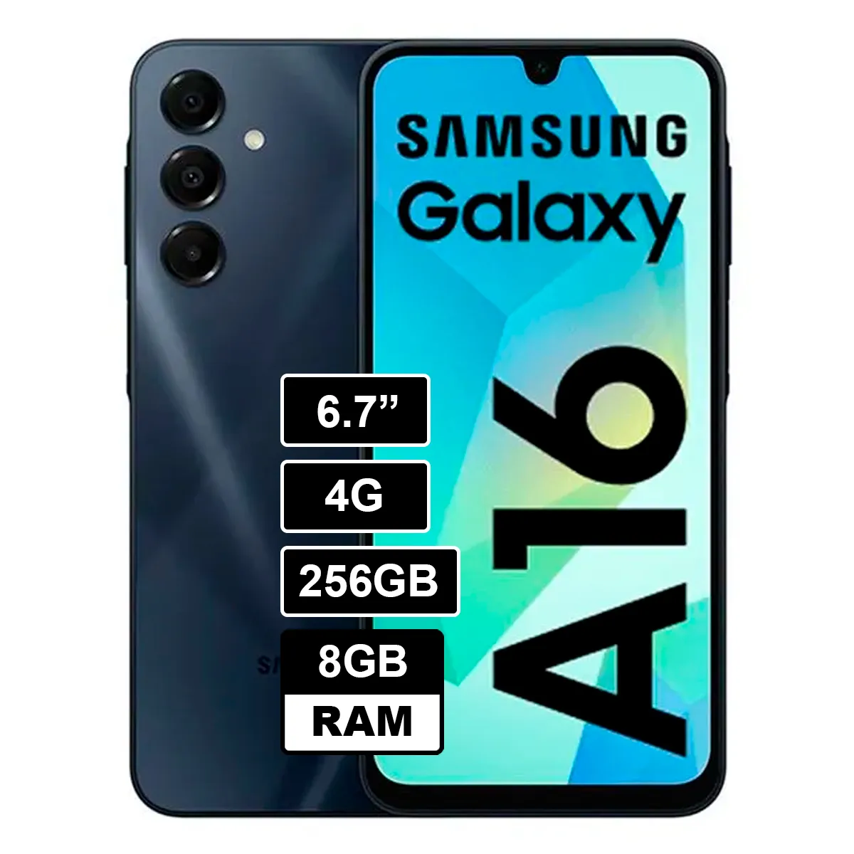 SAMSUNG - A16 8GB RAM 256GB NEGRO