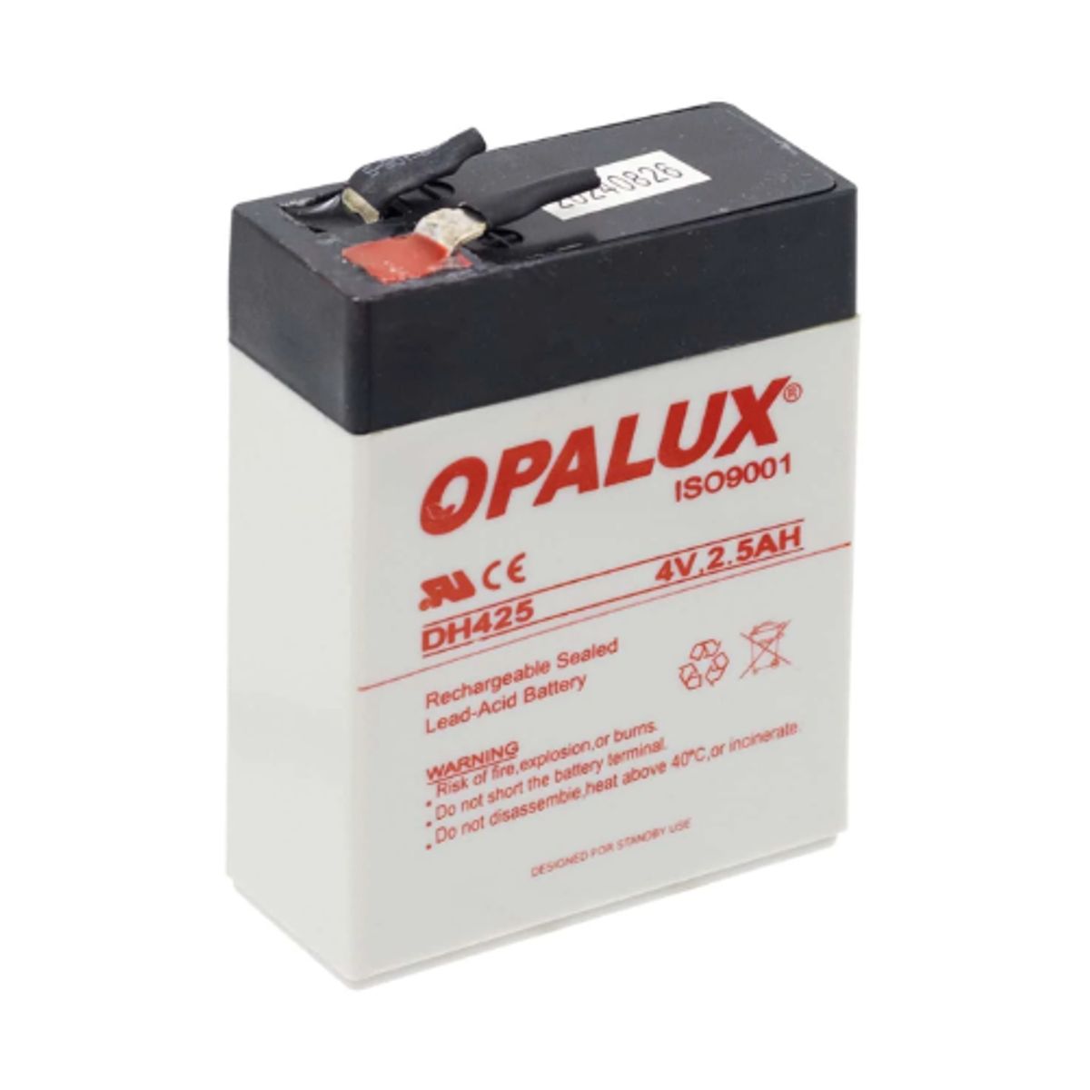 OPALUX - Batería Seca 4V 25AH Delgada DH425 OPALUX