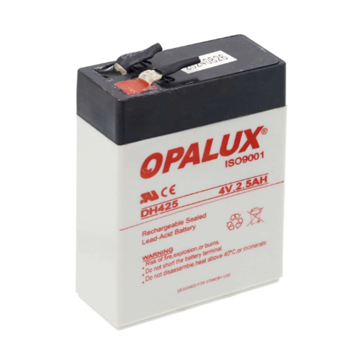 OPALUX - Batería Seca 4V 25AH Delgada DH425 OPALUX