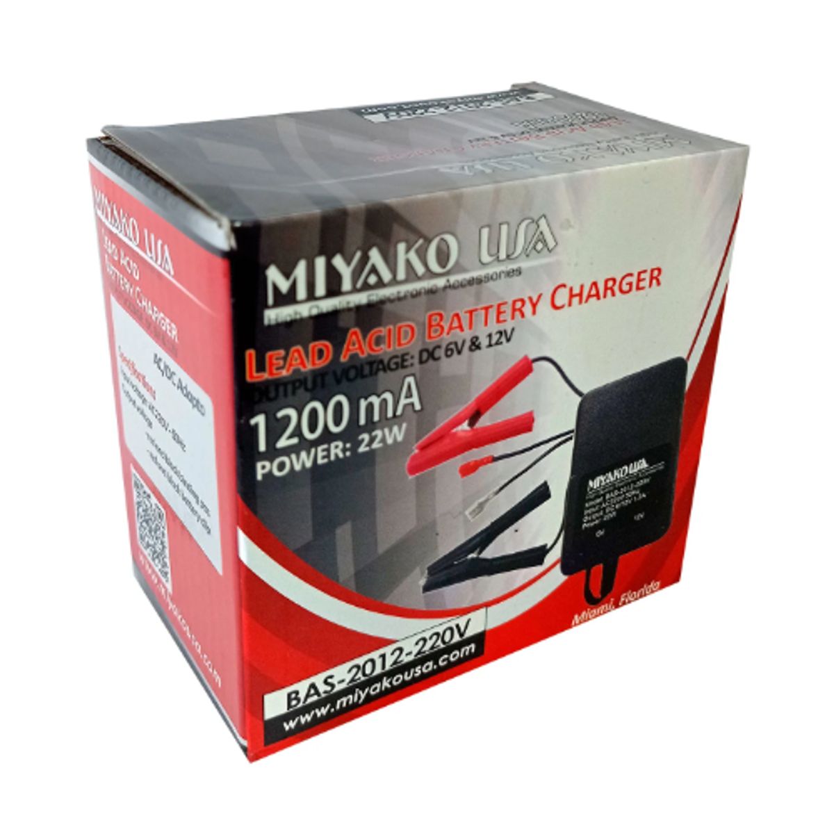 MIYAKO - Cargador de Baterías Secas BAS-2012 MIYAKO