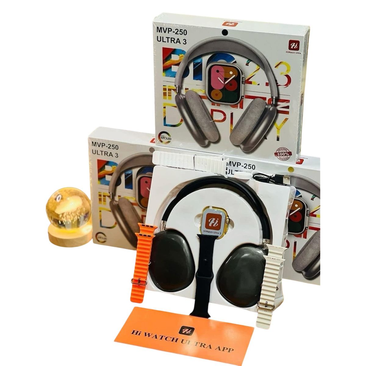 GENERICO - AUDIFONOS VINCHA BLUETOOTH Y SMARTWATCH ULTRA 3