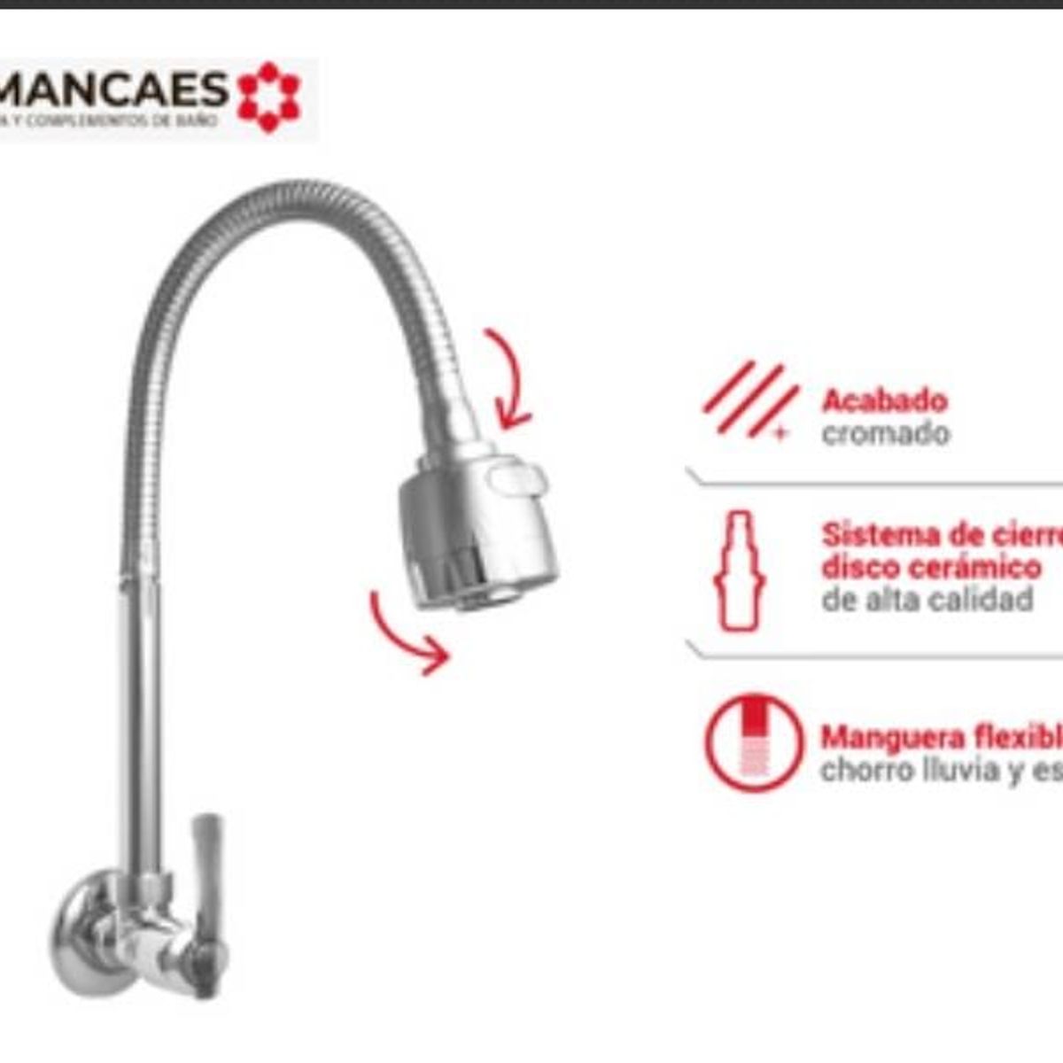 GENERICO - Caño flexible pico de ganzo  MILET AMANCAE