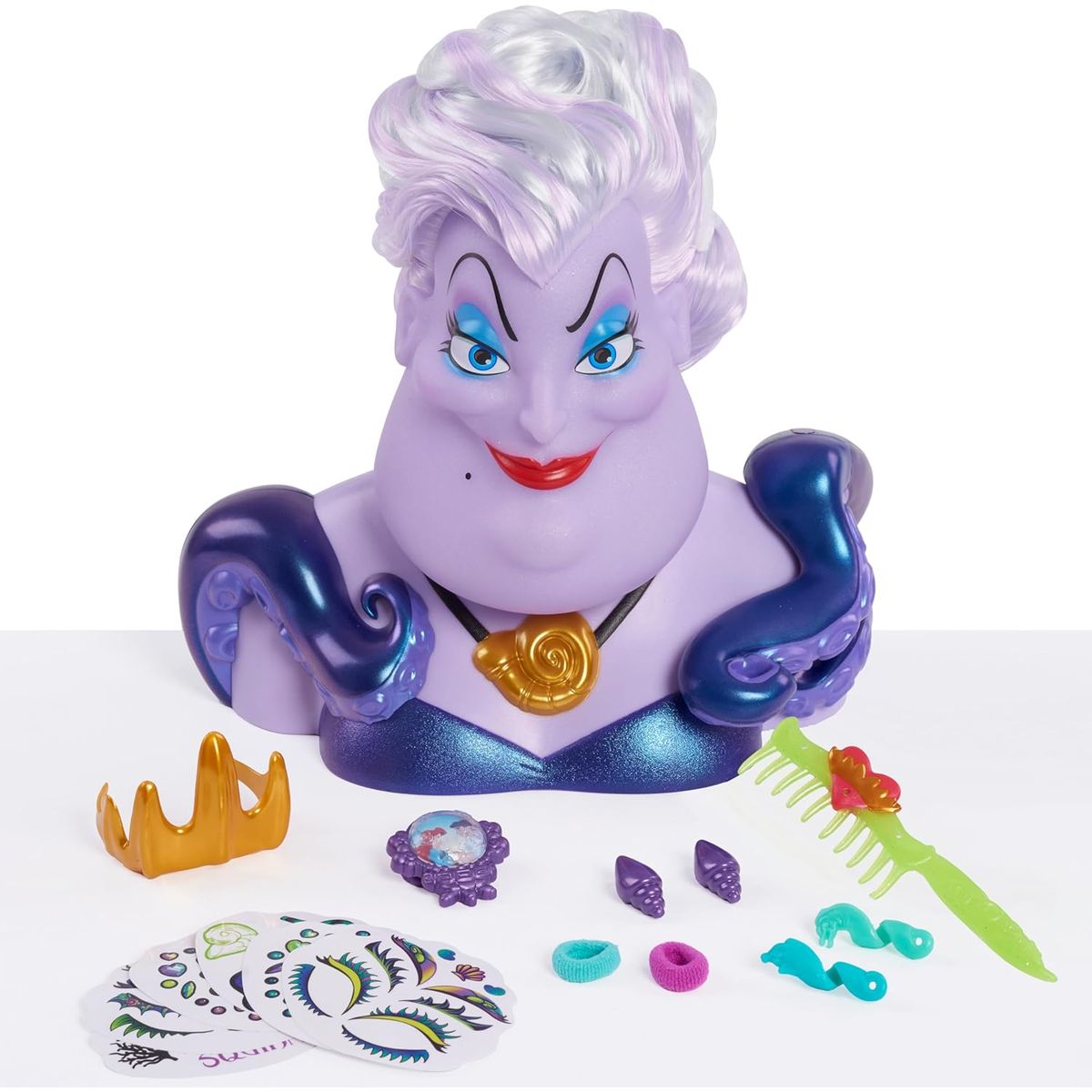 DISNEY CLASICOS - Disney Princess Villanos - Ursula cabeza de peinado