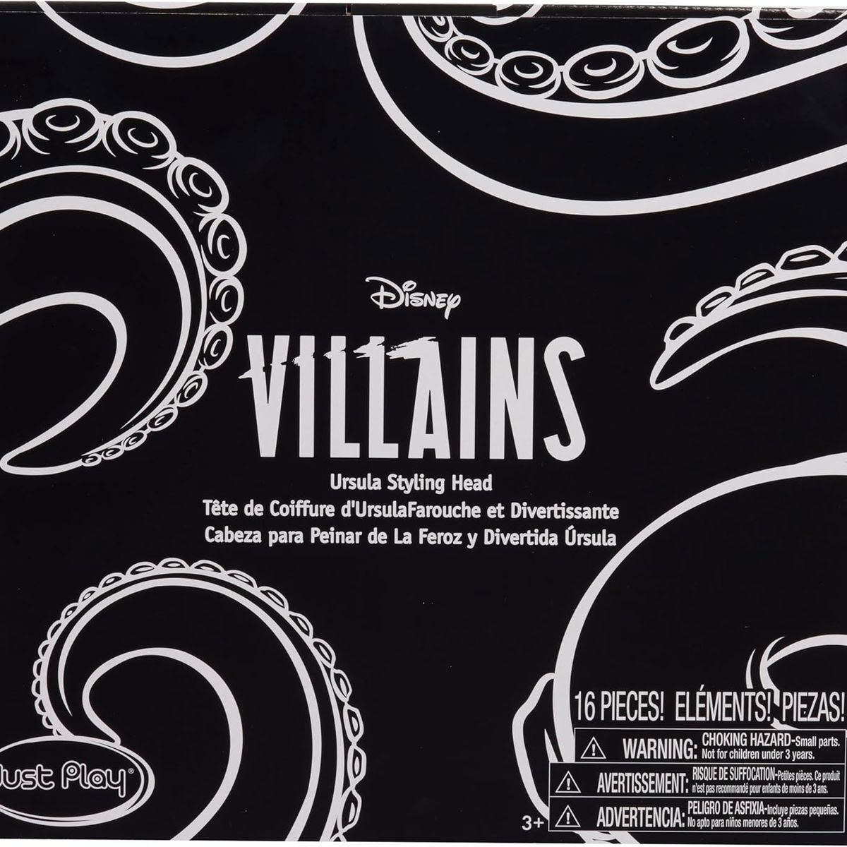 DISNEY CLASICOS - Disney Princess Villanos - Ursula cabeza de peinado