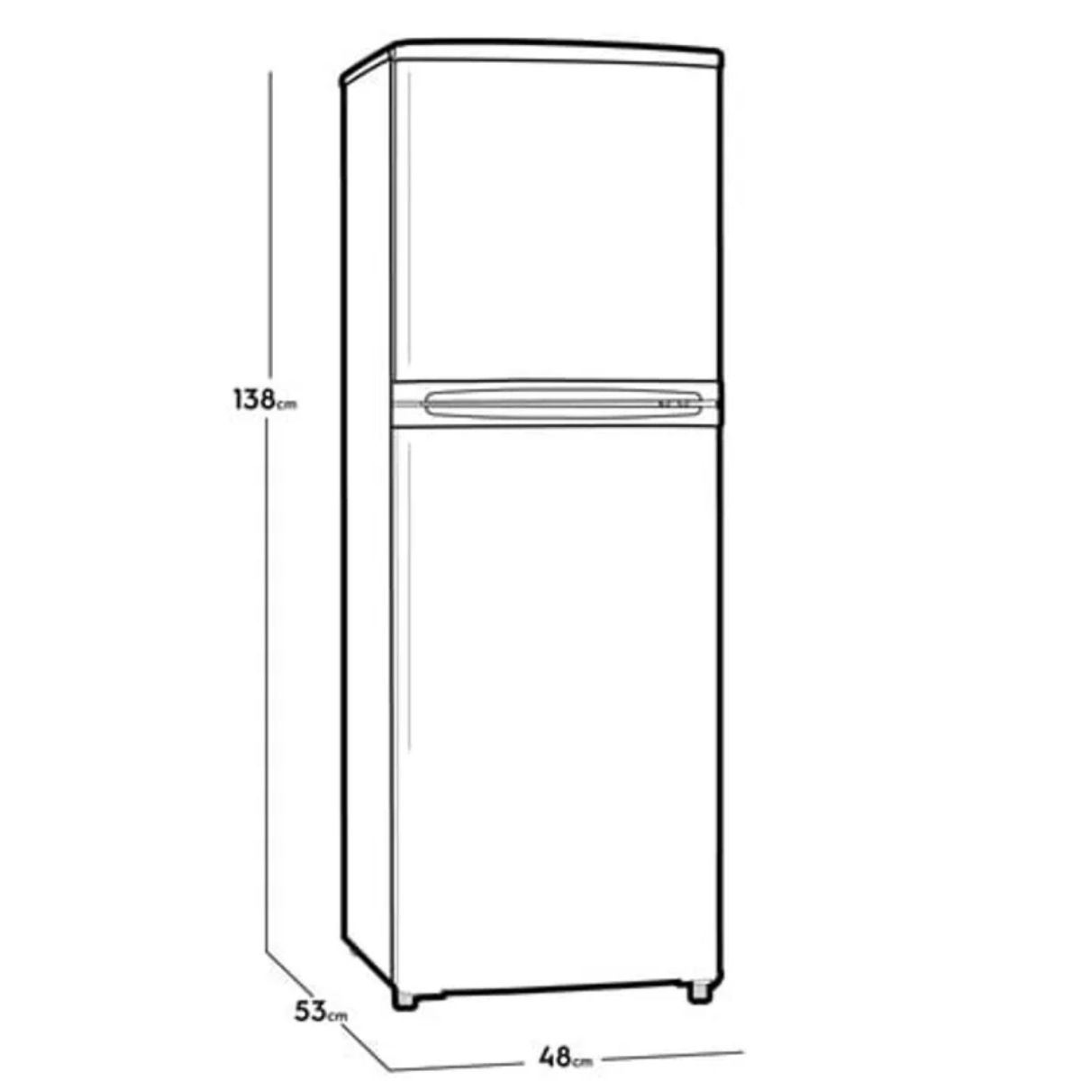 ELECTROLUX - Refrigeradora Electrolux 138L Frost 2 Puertas Blanco ERT18G2HNW