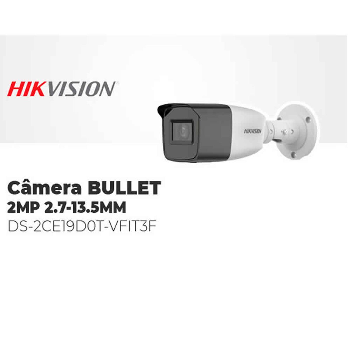 Hikvision - Cámara Tubo 2 Megapíxeles Lente Varifocal Hikvision