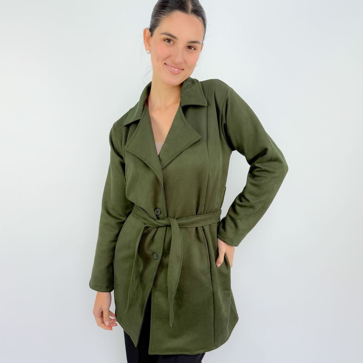 INTROSPECTIVA MODA - TRENCH SUEDE MUJER CAMILA