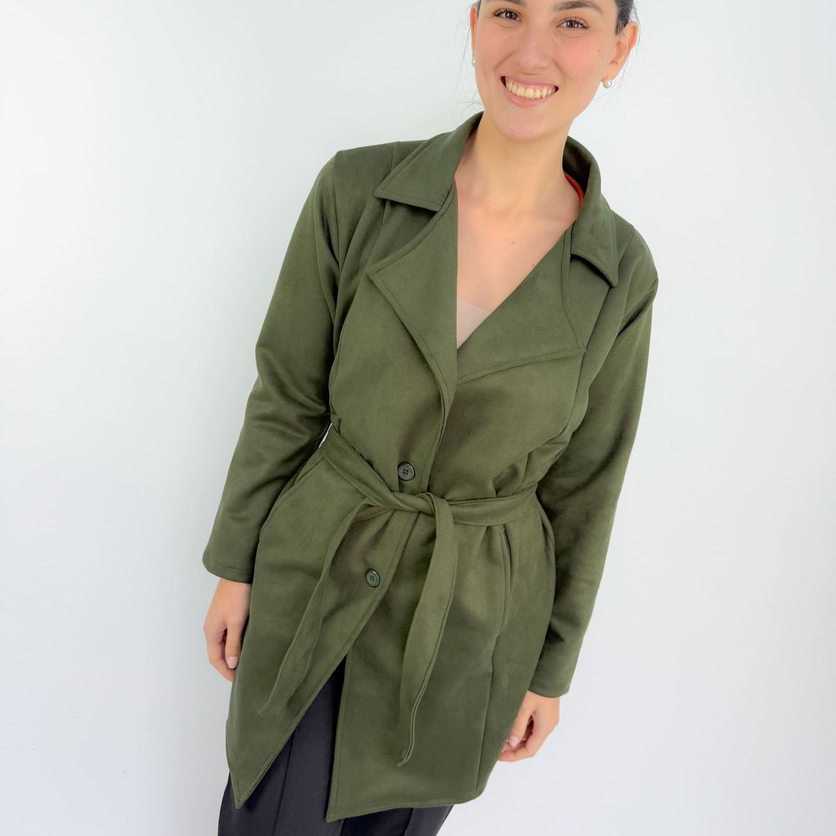 INTROSPECTIVA MODA - TRENCH SUEDE MUJER CAMILA