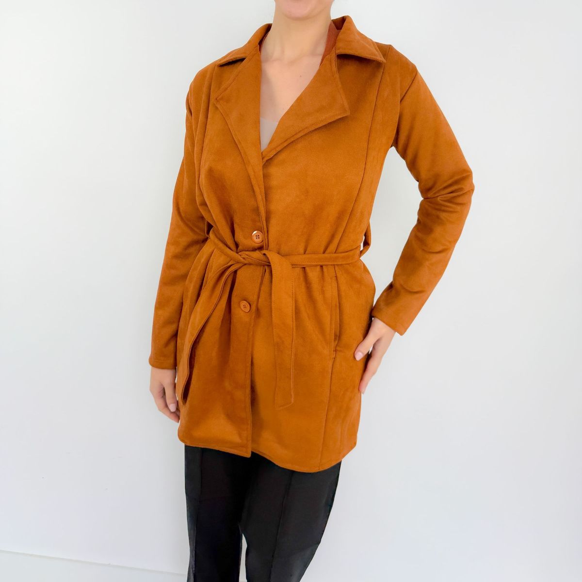 INTROSPECTIVA MODA - TRENCH SUEDE MUJER CAMILA