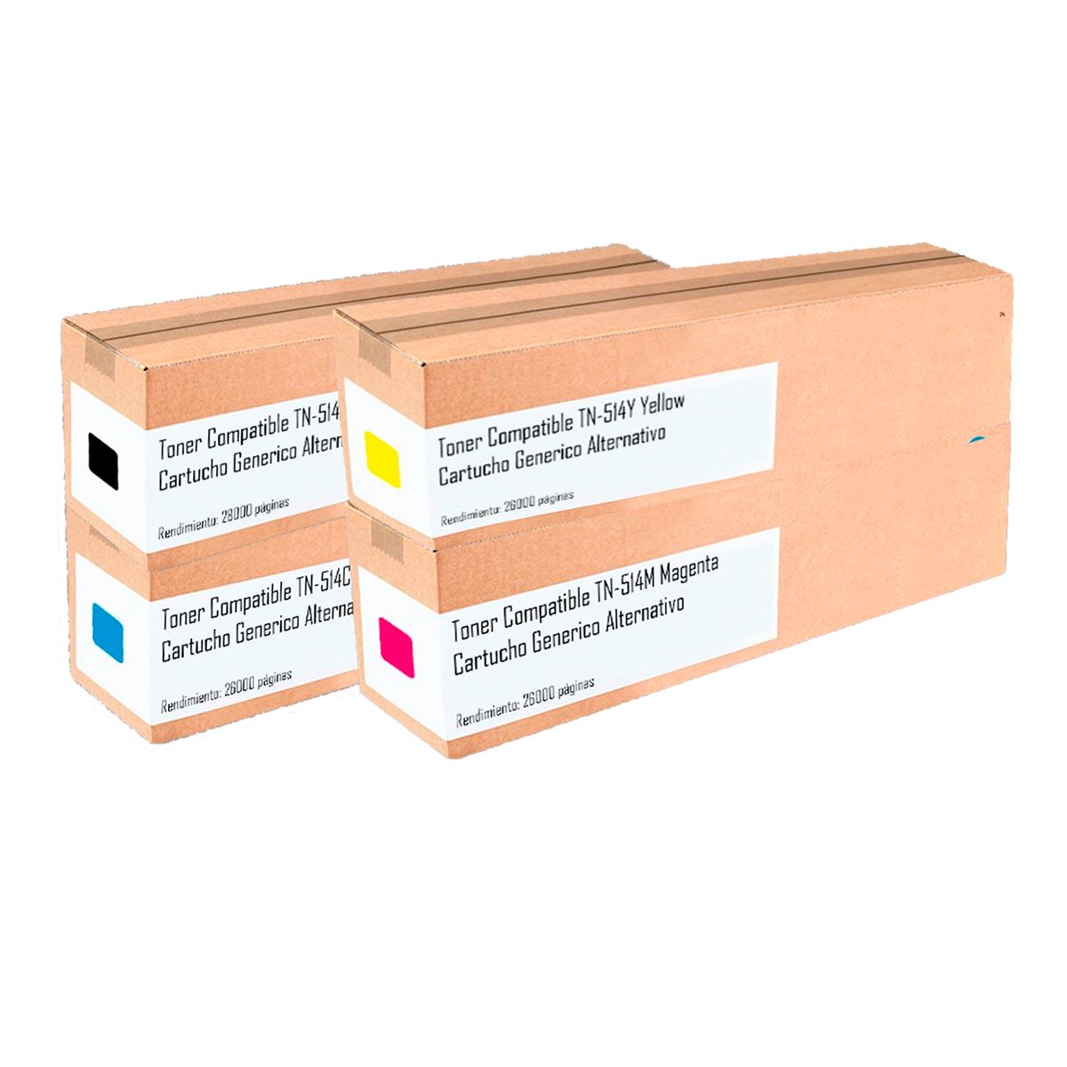 GENERICO - KIT DE TONER GENERICO C458 C558 C658 CMYK