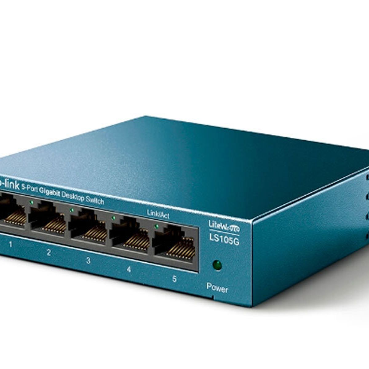 TP LINK - Switch TP-Link de 5 puertos, 10/100/1000 Mbps, LS105G