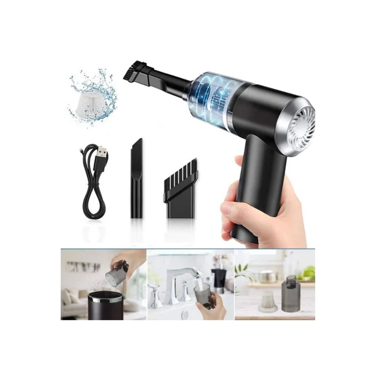 GENERICO - Aspiradora 3 en 1 Inalámbrico Recargable