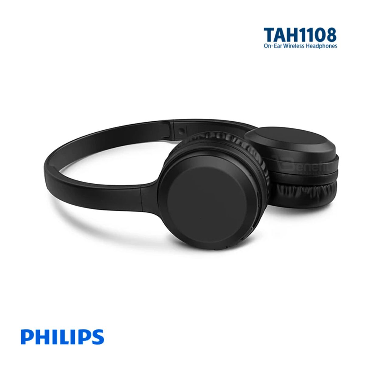 PHILIPS - AUDIFONO C/MICROFONO TAH1108BK PHILIPS  BT 15H GIRATORIO FAST BLACK