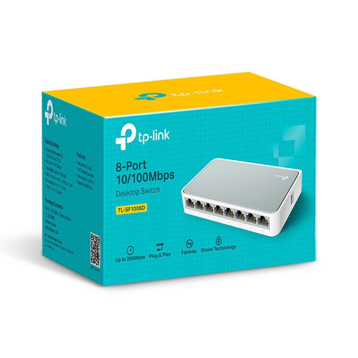 TP LINK - CONMUTADOR TP-LINK DE 8 PUERTOS TL-SF1008D 10/100