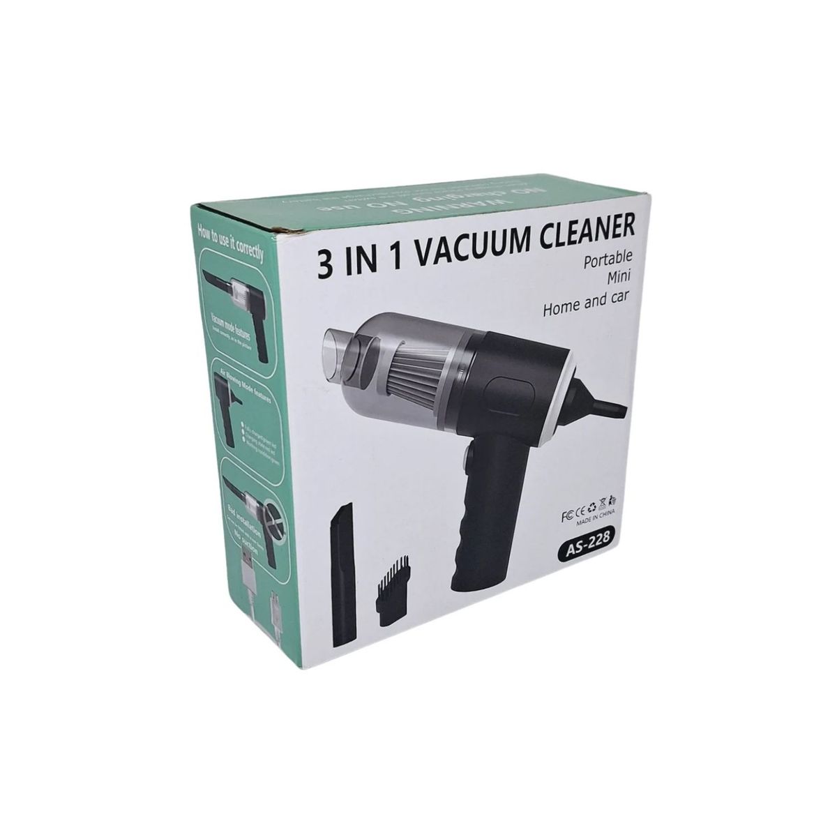 GENERICO - ASPIRADORA INALÁMBRICA PORTATIL 3 EN 1