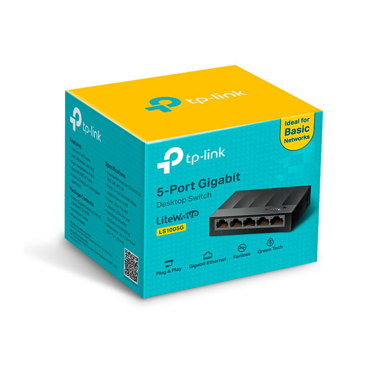 TP LINK - Switch TP-Link de mesa LS1005G 5 puertos 10/100/1000