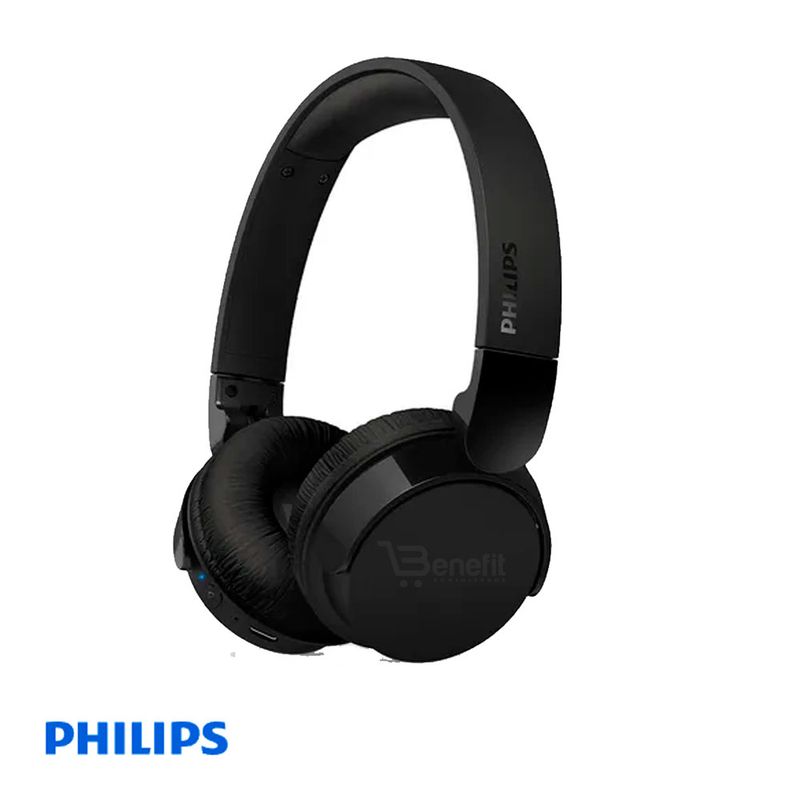PHILIPS - AUDIFONO CON MICROFONO PHILIPS TAH4209 BT 55H PLEGABLE FAST CHARGE BLACK