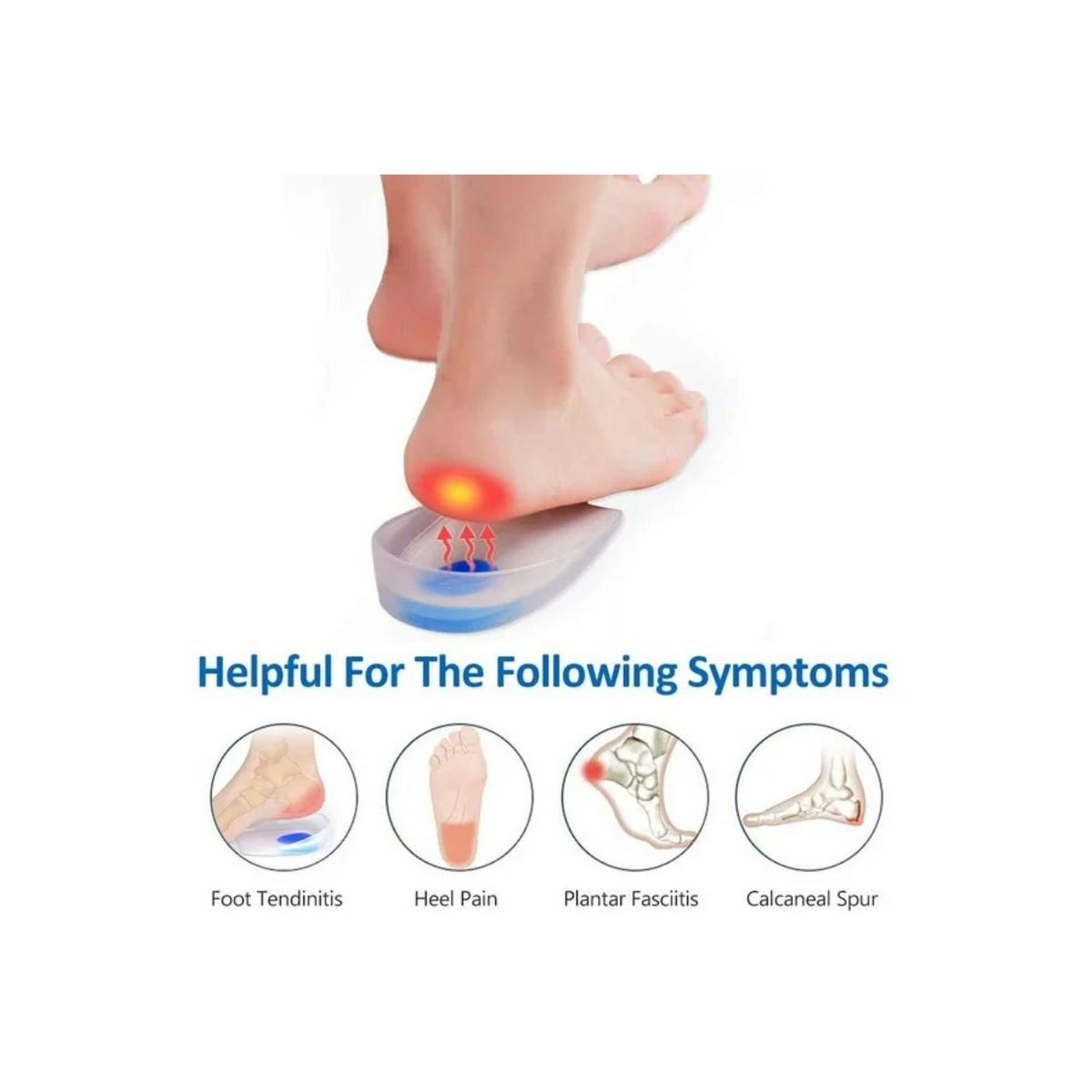 GENERICO - Plantilla Talonera Silicona Flexible