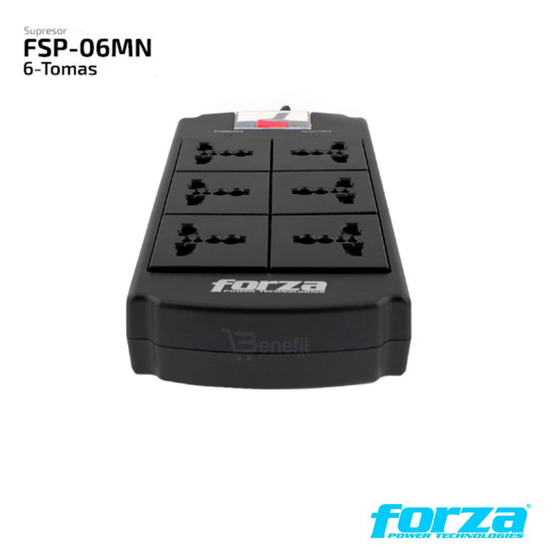 FORZA - SUPRESOR DE PICO FSP-06MN  6 TOMAS FORZA