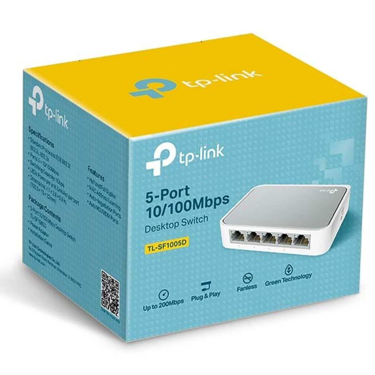 TP LINK - CONMUTADOR TP-LINK DE MESA LS-10055 PTOS 10100 MBPS LITEWAVE