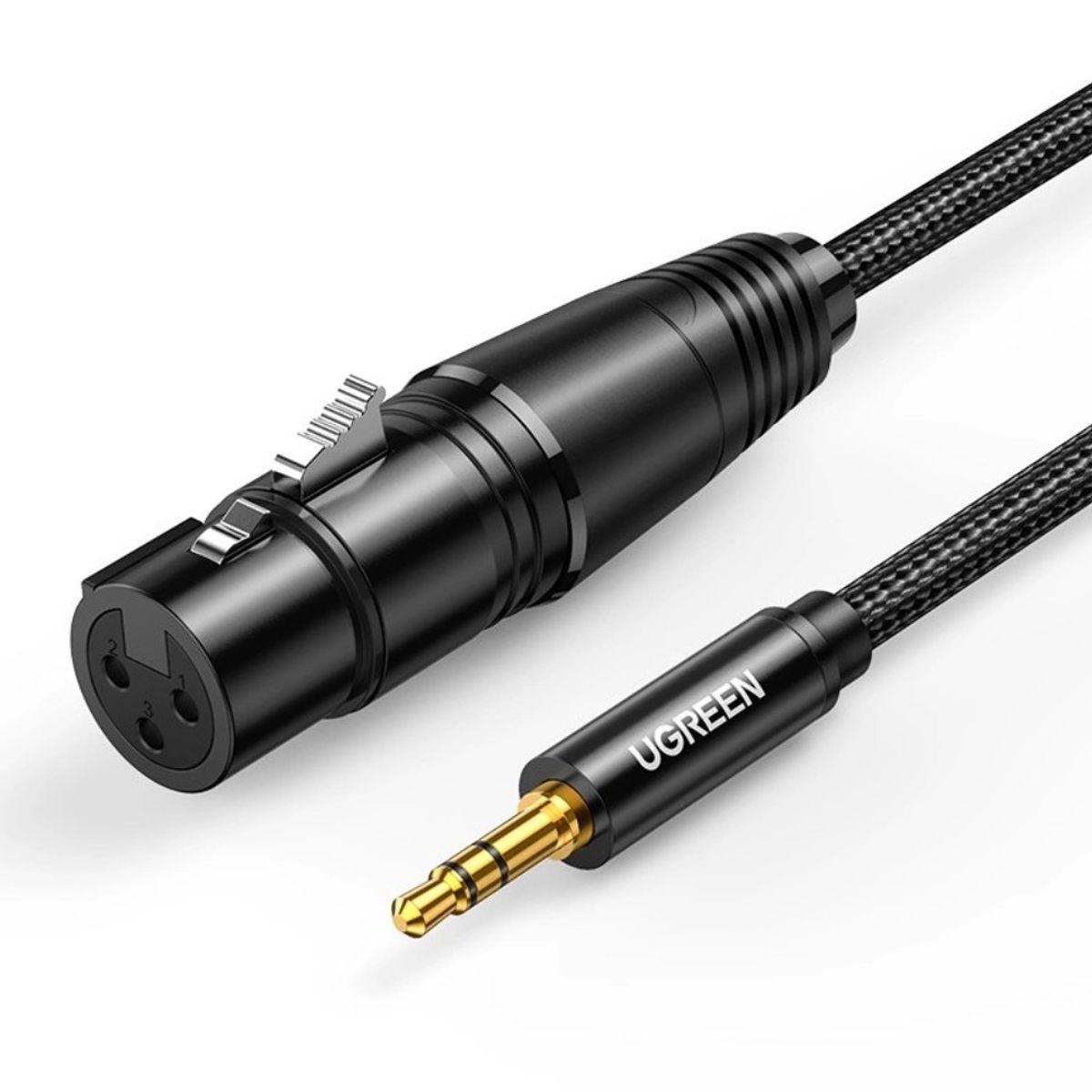 UGREEN - Cable de Audio 3.5mm Macho a XLR Hembra 2m Micro Ugreen AV182 - 20244