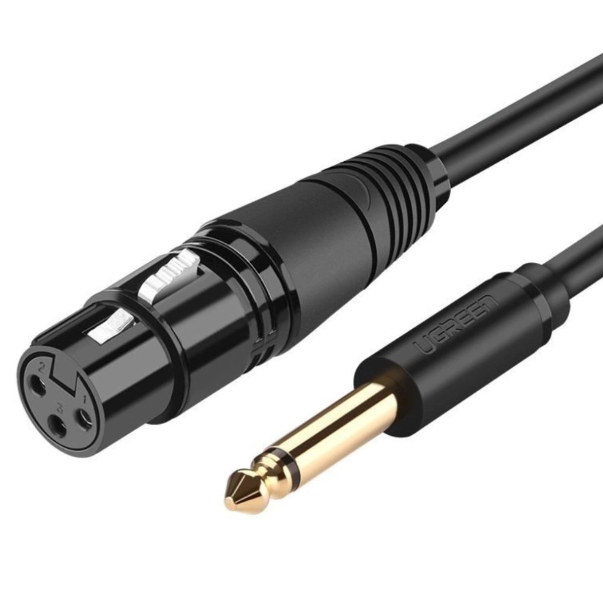 UGREEN - Cable de Audio Micrófono XLR Hembra 6.35mm Macho 5m Ugreen AV131 20721