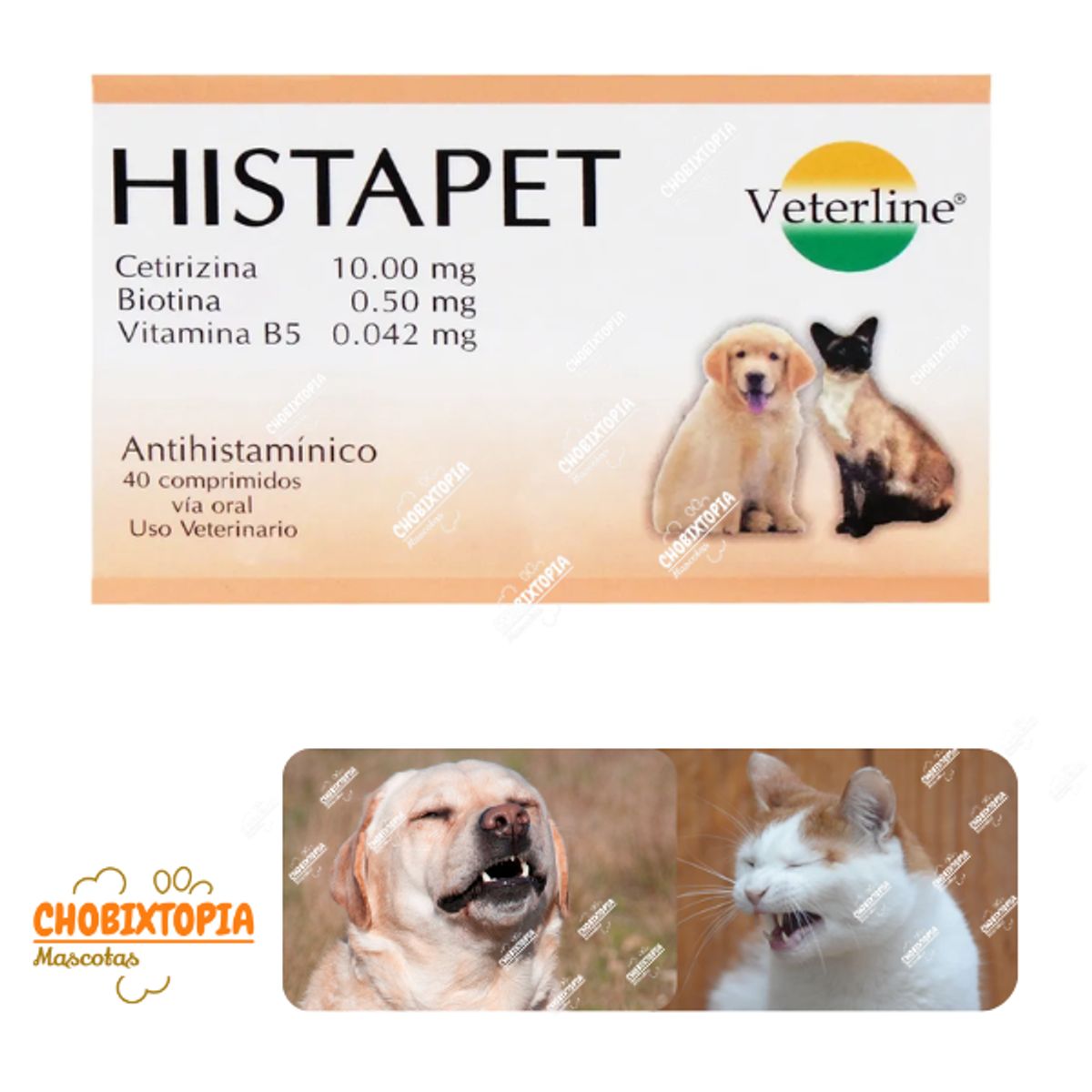 GENERICO - HISTAPET 10 mg COMPRIMIDOS x 40