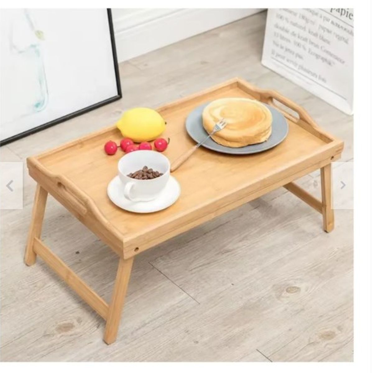 GENERICO - Bandeja de Desayuno Bambú 45 cm x 25 cm