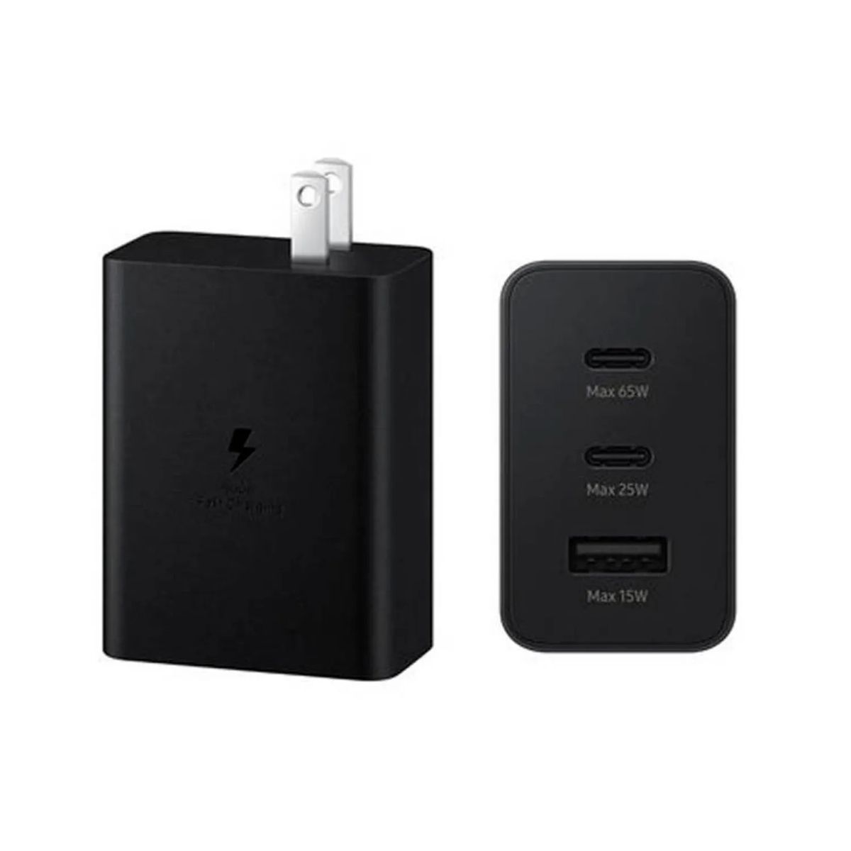 SAMSUNG - CARGADOR SAMSUNG TRIO 65W COLOR NEGRO